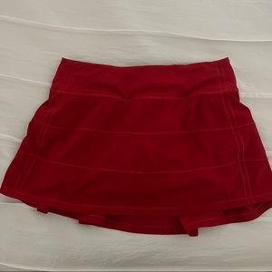 Red Pace Rival Skirt